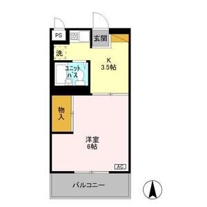 1K 間取り図