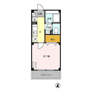 1K 間取り図