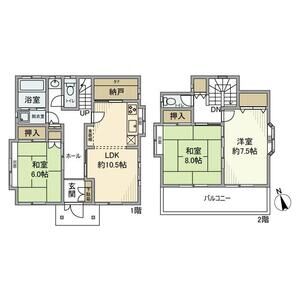3LDK 間取り図