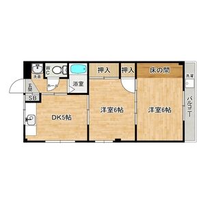 2DK 間取り図