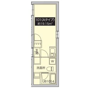 ワンルーム 間取り図