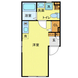 ワンルーム 間取り図