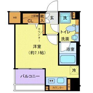 ワンルーム 間取り図