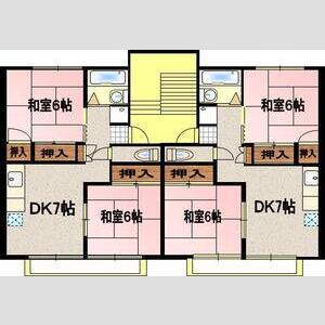 2DK 間取り図