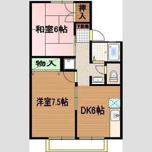 2DK 間取り図