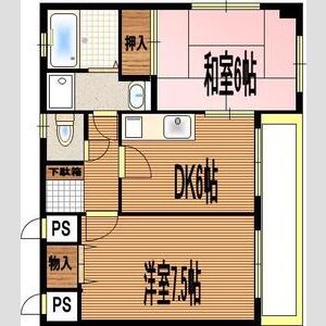 2DK 間取り図