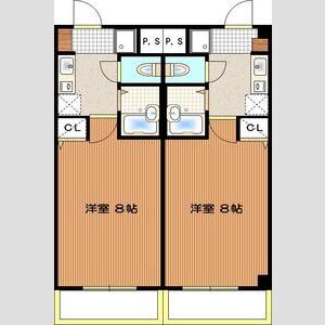1K 間取り図