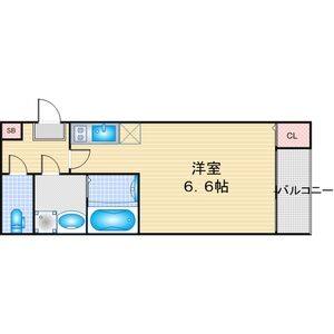 1K 間取り図