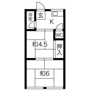 2K 間取り図