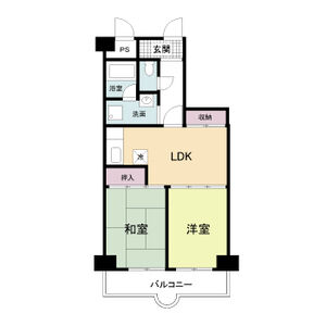 2LDK 間取り図