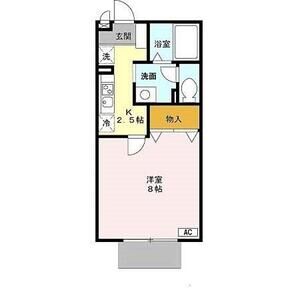 1K 間取り図