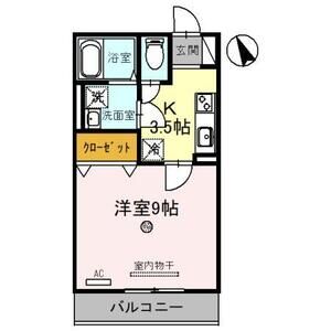 1K 間取り図