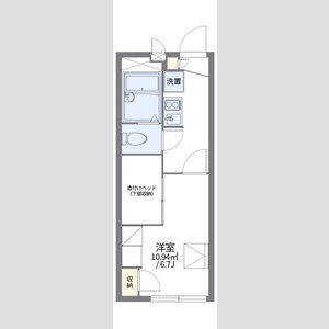 1K 間取り図