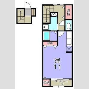 ワンルーム 間取り図