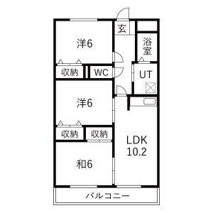 3LDK 間取り図