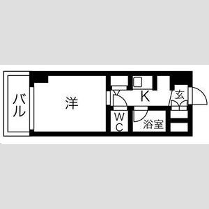 1K 間取り図