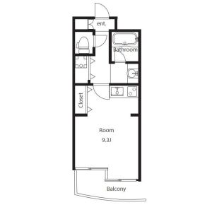 ワンルーム 間取り図