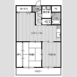 2LDK 間取り図