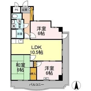 3LDK 間取り図