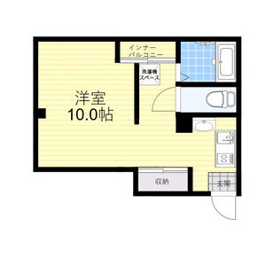 ワンルーム 間取り図