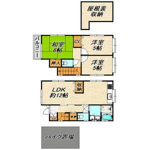 3LDK 間取り図