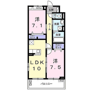 2LDK 間取り図