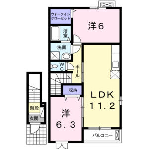 2LDK 間取り図