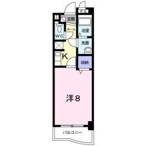 1K 間取り図