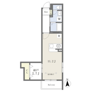 ワンルーム 間取り図