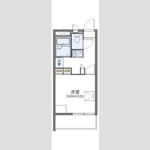 1K 間取り図