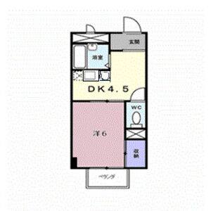 1DK 間取り図