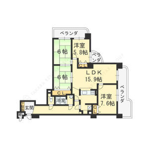 4LDK 間取り図