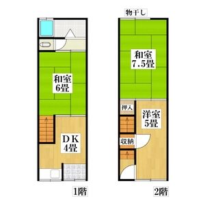 3DK 間取り図