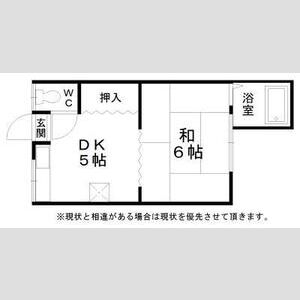 1DK 間取り図