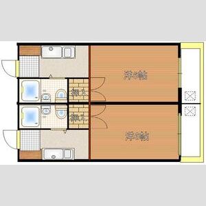 1K 間取り図