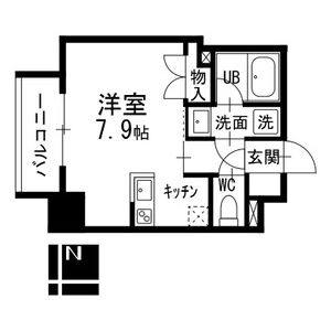 ワンルーム 間取り図