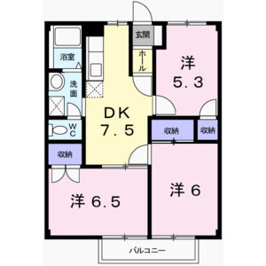 3DK 間取り図