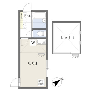ワンルーム 間取り図