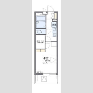 1K 間取り図