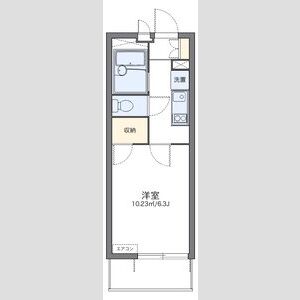 1K 間取り図