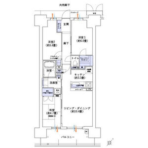 3LDK 間取り図