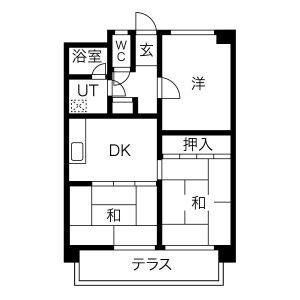 3DK 間取り図