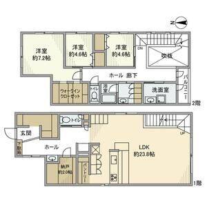 3LDK 間取り図