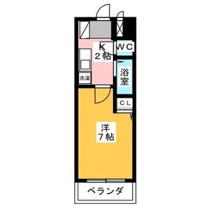 1K 間取り図