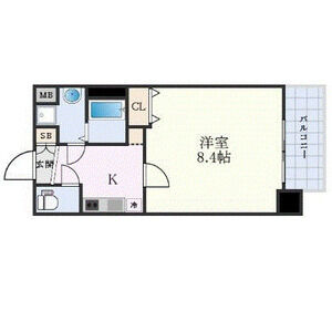1K 間取り図