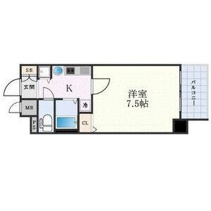1K 間取り図