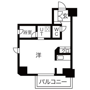 ワンルーム 間取り図