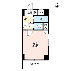 1K 間取り図