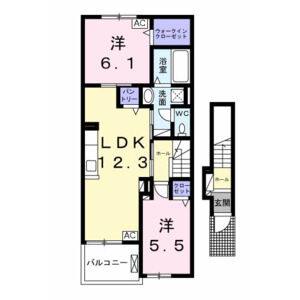 2LDK 間取り図