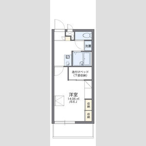 1K 間取り図